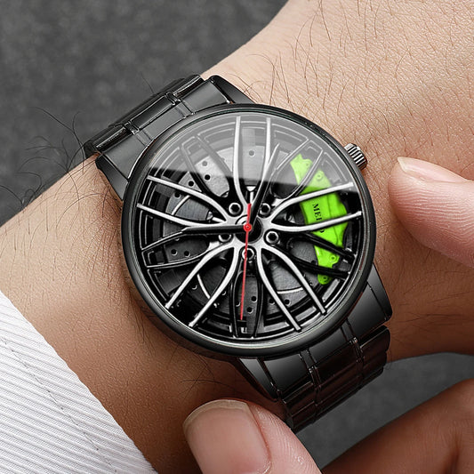 Prime Ticks – Motorsport Wheel Men’s Watch | Bold Automotive Style